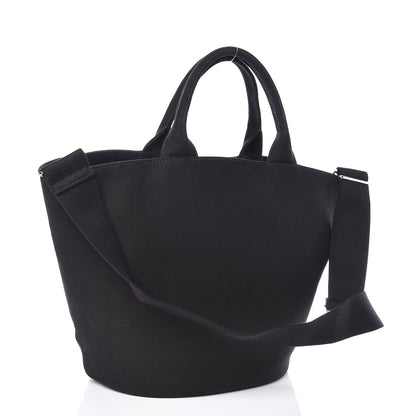 Prada Canapa Small Shopping Tote Black 4 of 10