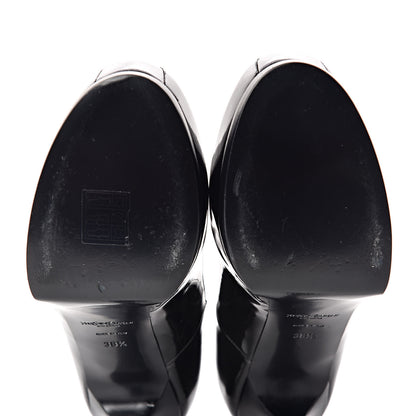 Saint Laurent Patent Tribtoo 80 Platform Pumps 38.5 Black 10 of 10