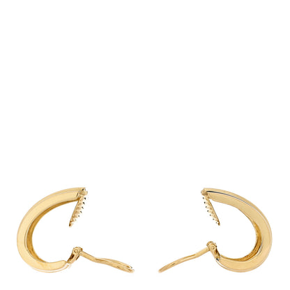 Tiffany 18K Yellow Gold Atlas Hoop Earrings 3 of 5