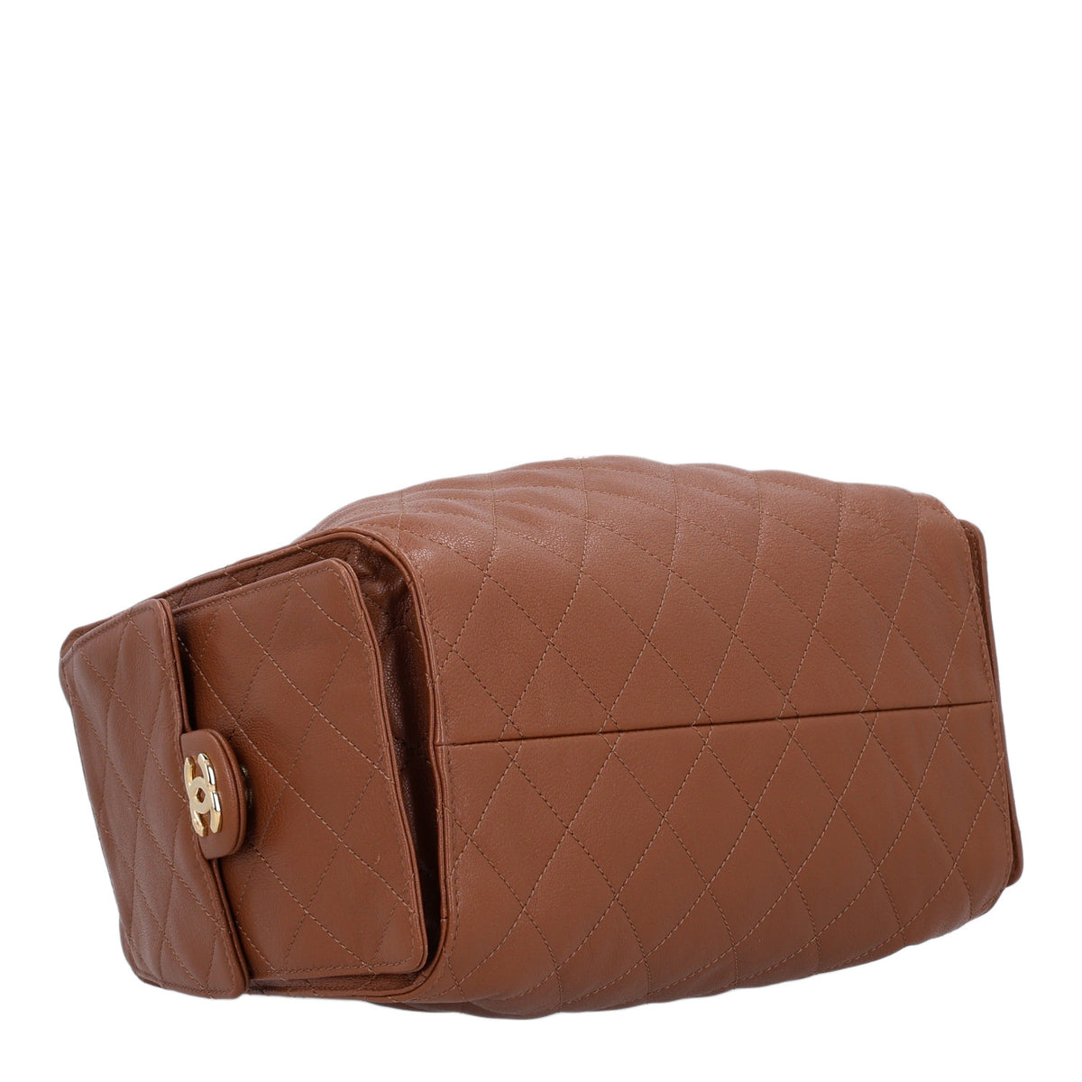 Chanel Goatskin Quilted Small Chanel 25 Handbag Camel 3 of 9