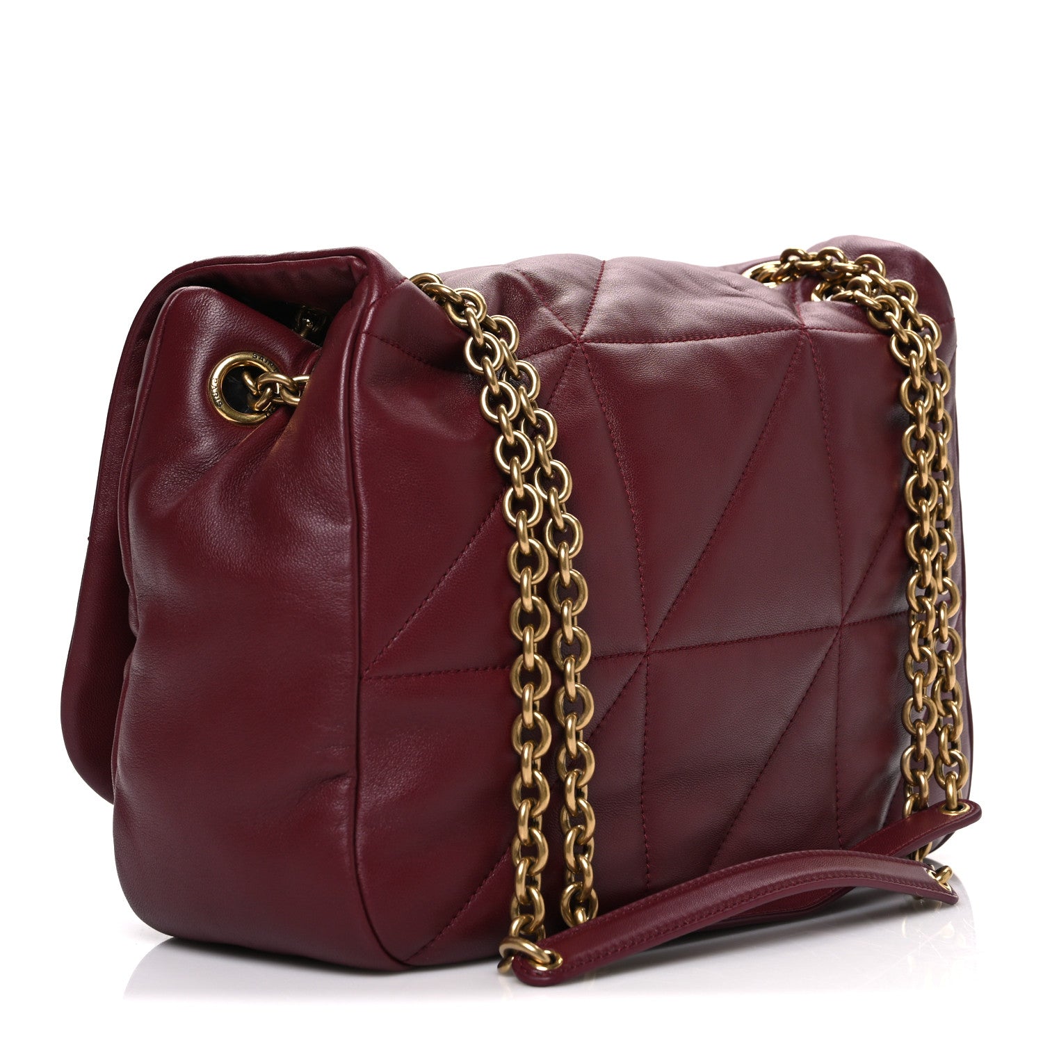 Saint Laurent Lambskin Matelasse Monogram Medium Jamie 4.3 New Dark Bordeaux 3 of 10