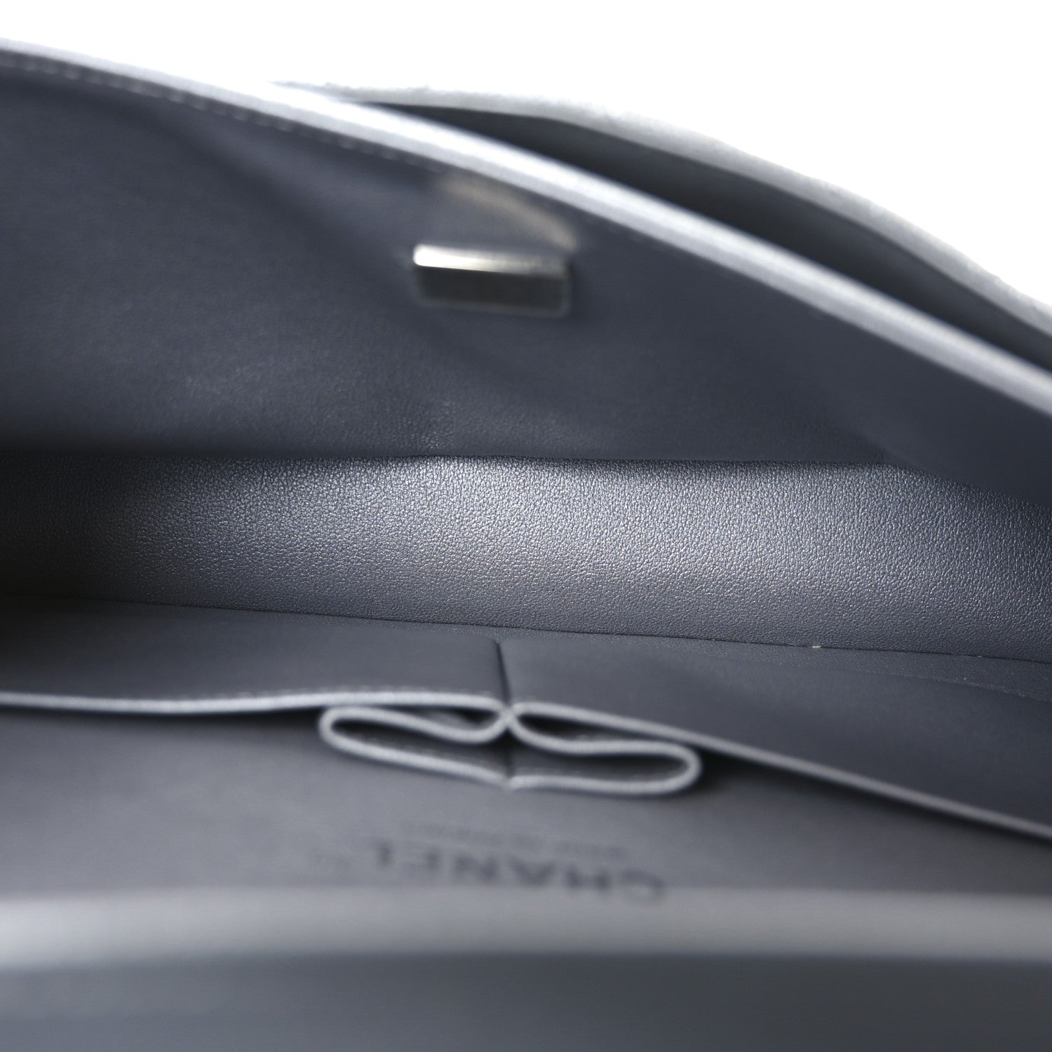 Chanel Metallic Caviar Quilted Medium Double Flap Silvery 5 of 11