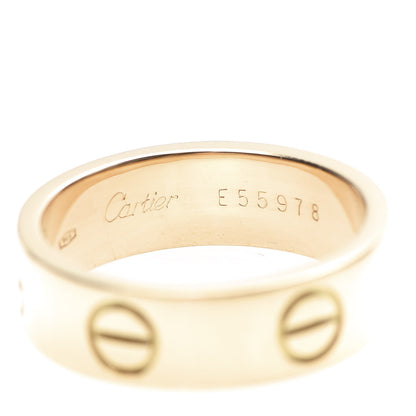 Cartier 18K Yellow Gold 5.5mm LOVE Ring 50 5.25 5 of 6