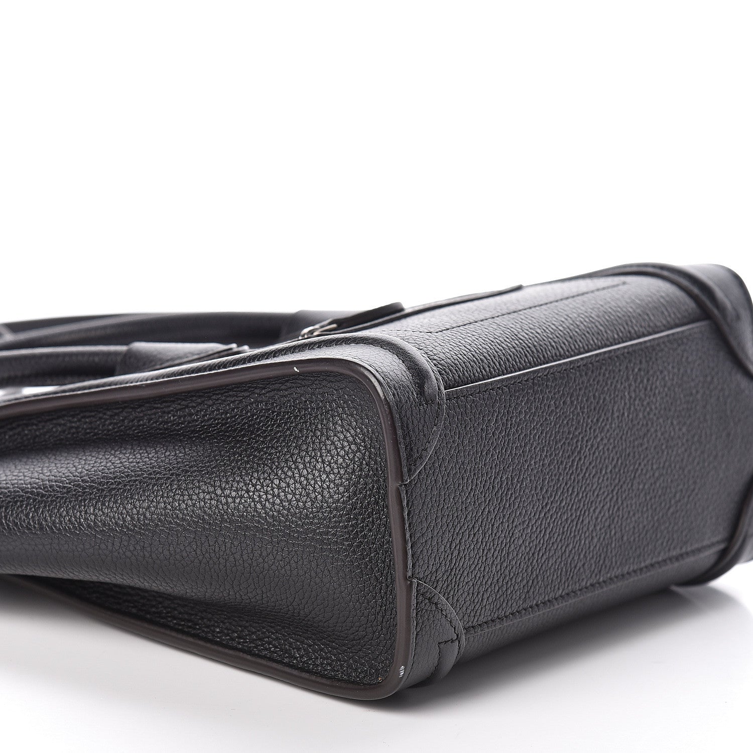 Celine Drummed Calfskin Nano Luggage Black 8 of 11