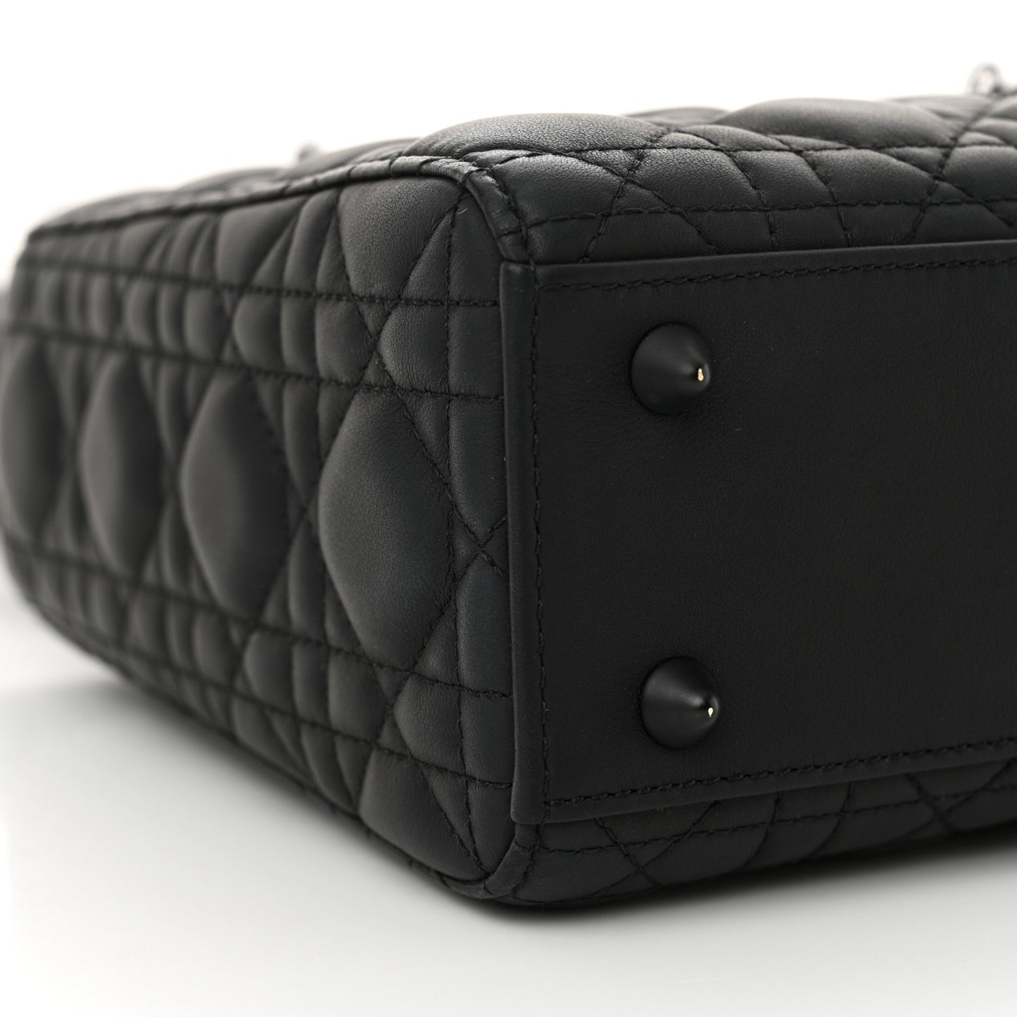 Ultra Matte Calfskin Cannage Small My ABCDior Lady Dior Black