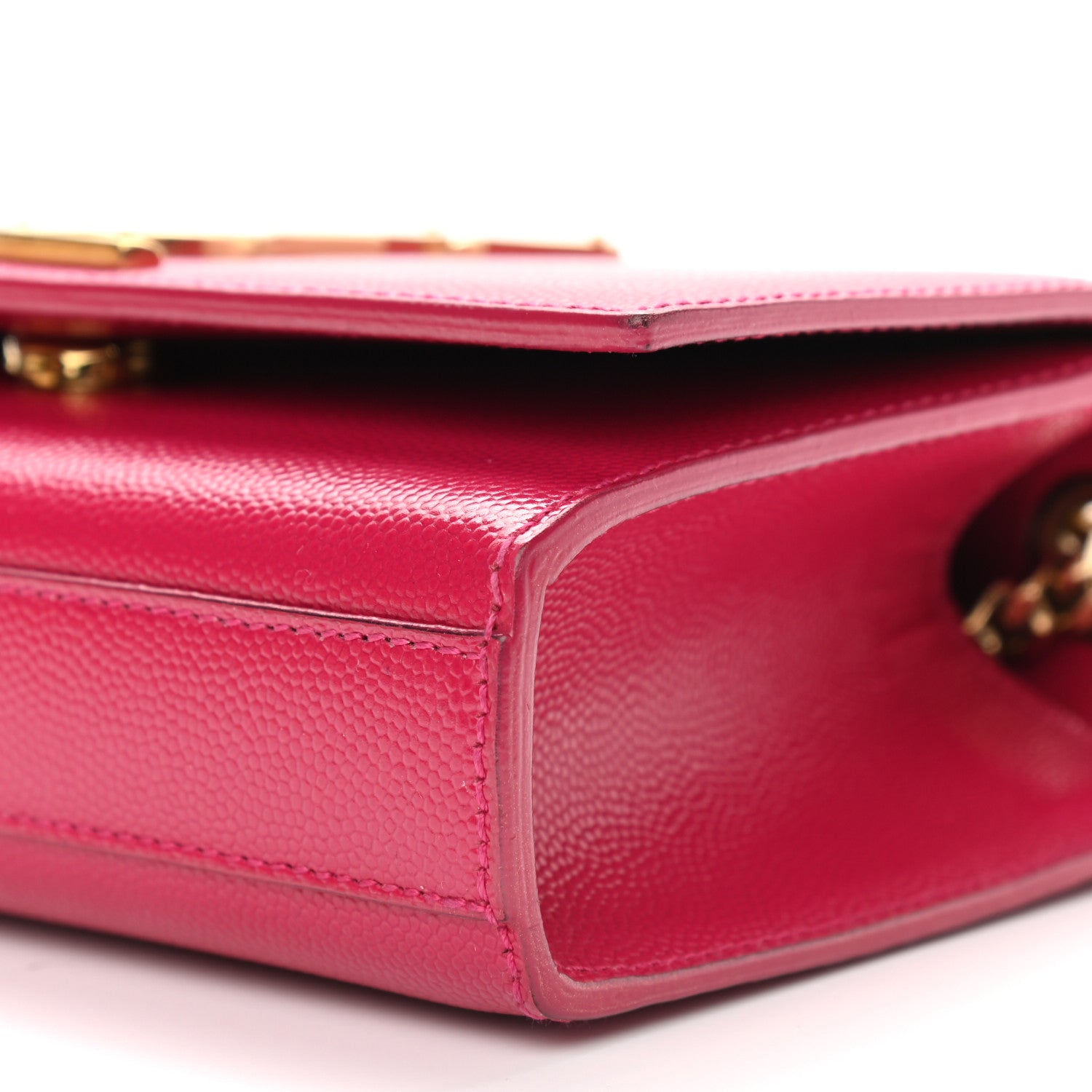 Saint Laurent Grain De Poudre Small Monogram Kate Satchel Bubblegum 8 of 11