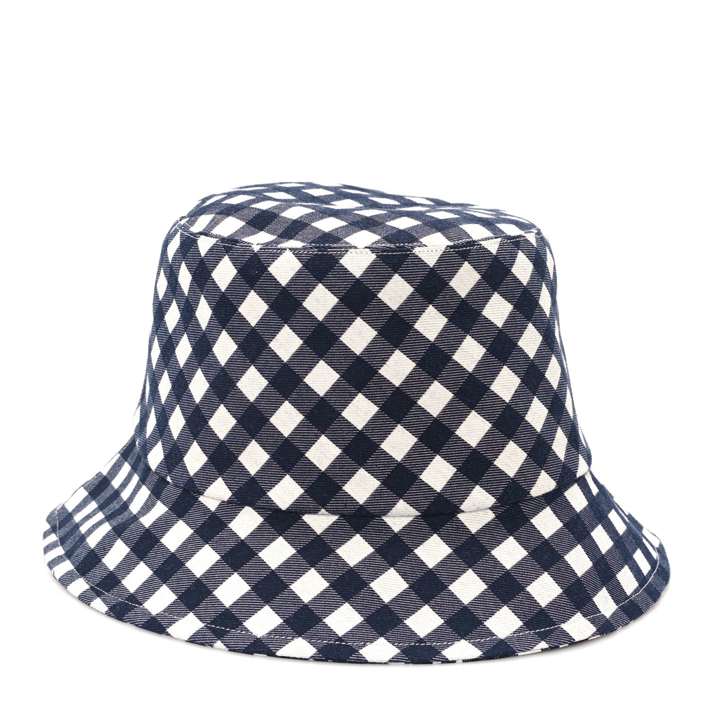 Gingham Reversible Teddy-D Brim Bucket Hat 57 Black White