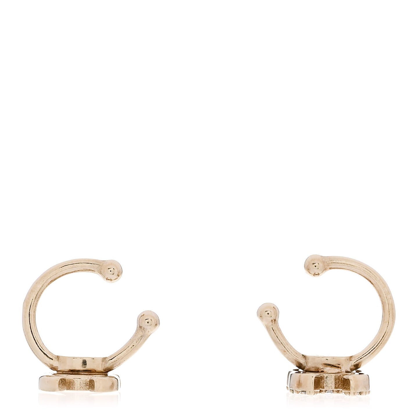 Metal Strass Lip Ring Set Gold