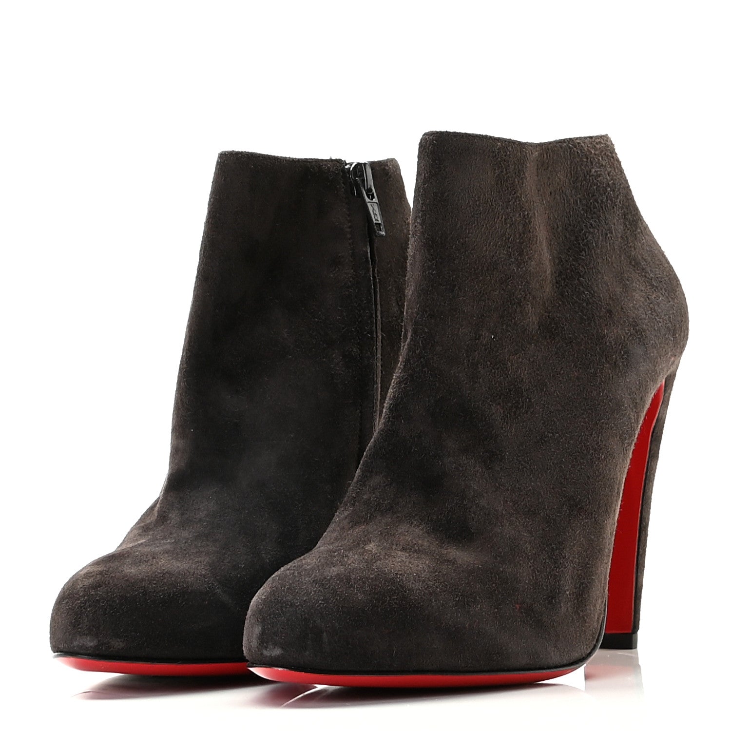 Christian Louboutin Veau Velours Bobsleigh Booties 40 Taupe 3 of 9