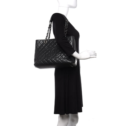 Chanel Caviar Quilted Grand Shopping Tote GST Black 2 of 17
