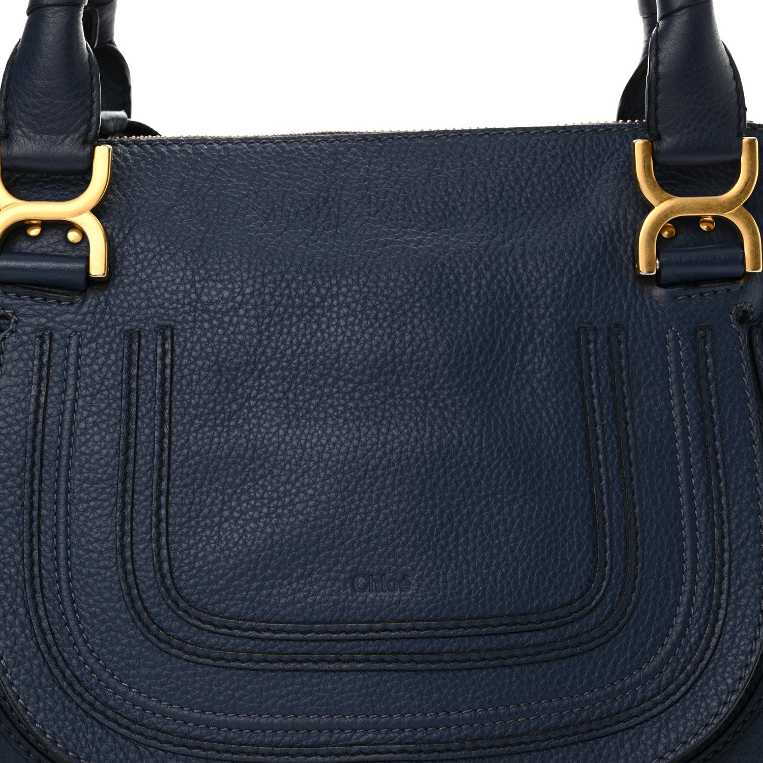 Chloe Calfskin Medium Marcie Satchel Scuba Blue 7 of 12