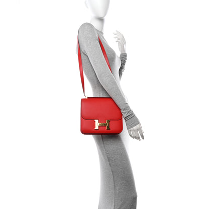 Hermes Epsom Constance 24 Rouge de Coeur 2 of 14