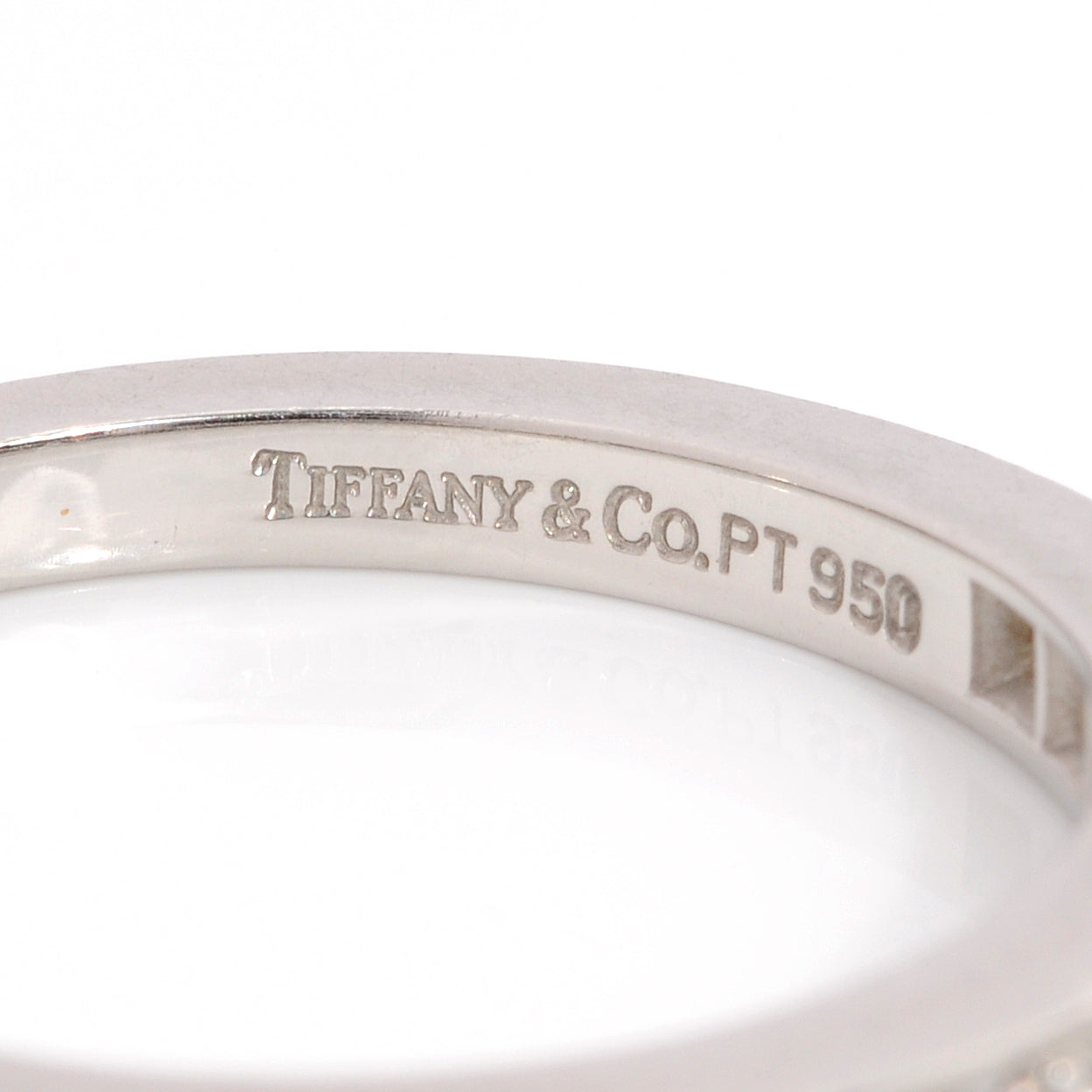 Tiffany Platinum Diamond Grace Band Ring 6.25 4 of 7
