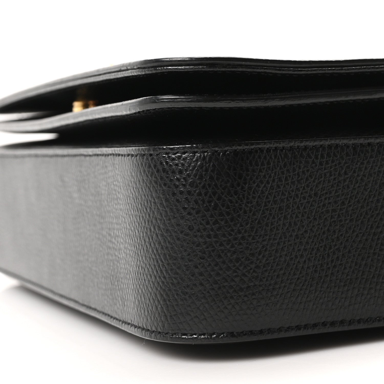 Saint Laurent Textured Calfskin Medium Classic Monogram Universite Bag Black 9 of 9