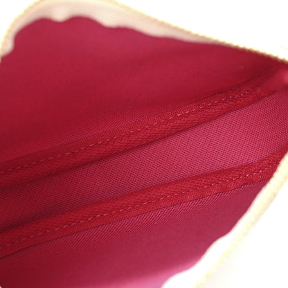 Louis Vuitton Damier Azur 2021 Christmas Animation Hollywood Mini Pochette Accessories Fuchsia 5 of 8