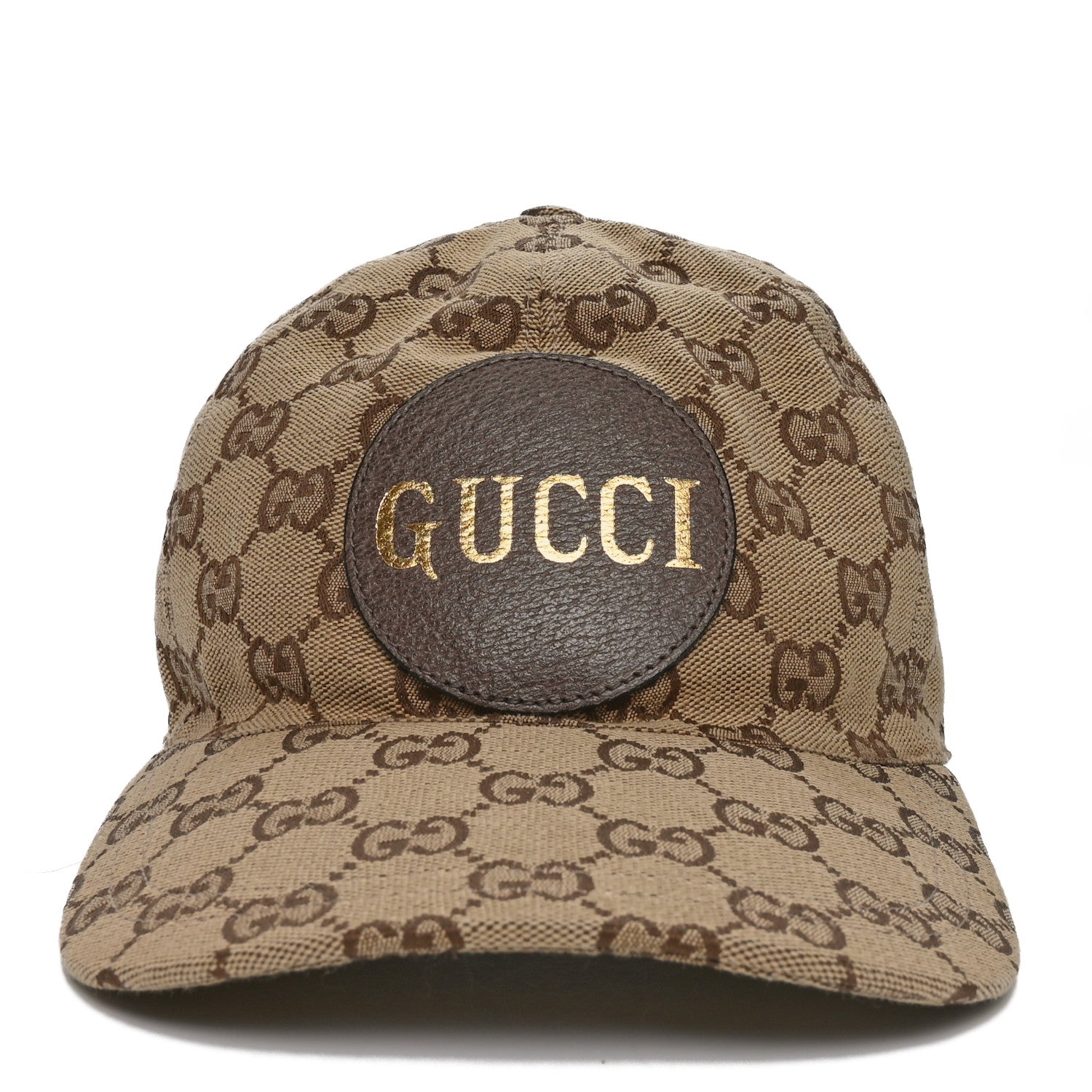Gucci Monogram Textured Dollar Calfskin Zeno Baseball Hat M Beige 3 of 9