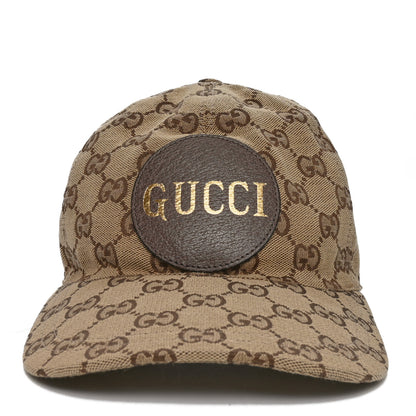 Gucci Monogram Textured Dollar Calfskin Zeno Baseball Hat M Beige 3 of 9