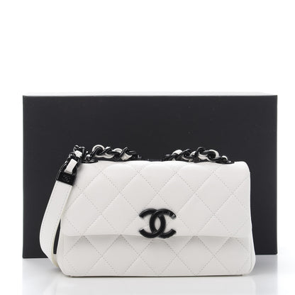 Chanel Caviar Quilted My Everything Small Flap White Black 11 of 11