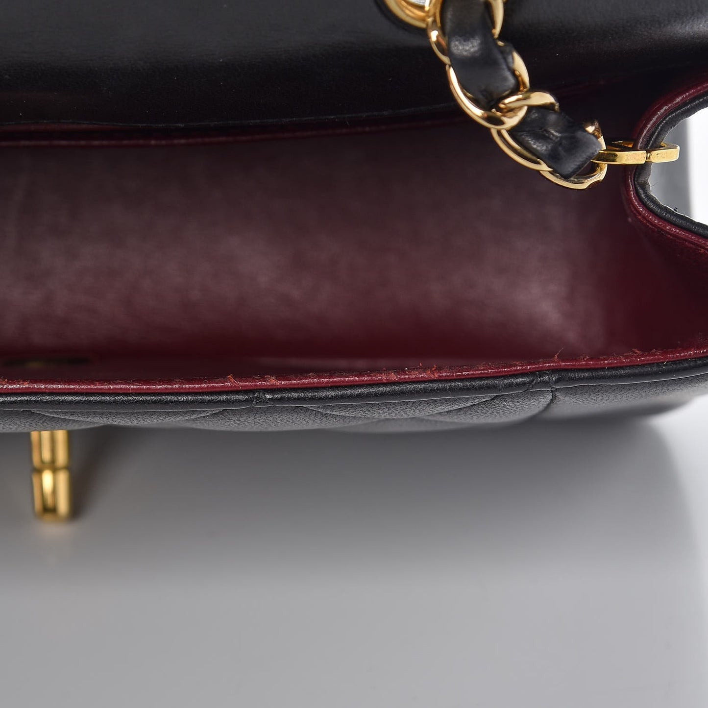 Lambskin Quilted Small Single Flap Black