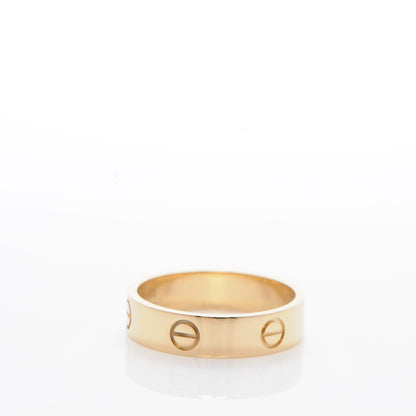 Cartier 18K Yellow Gold 6mm LOVE Ring 63 10.5 3 of 4