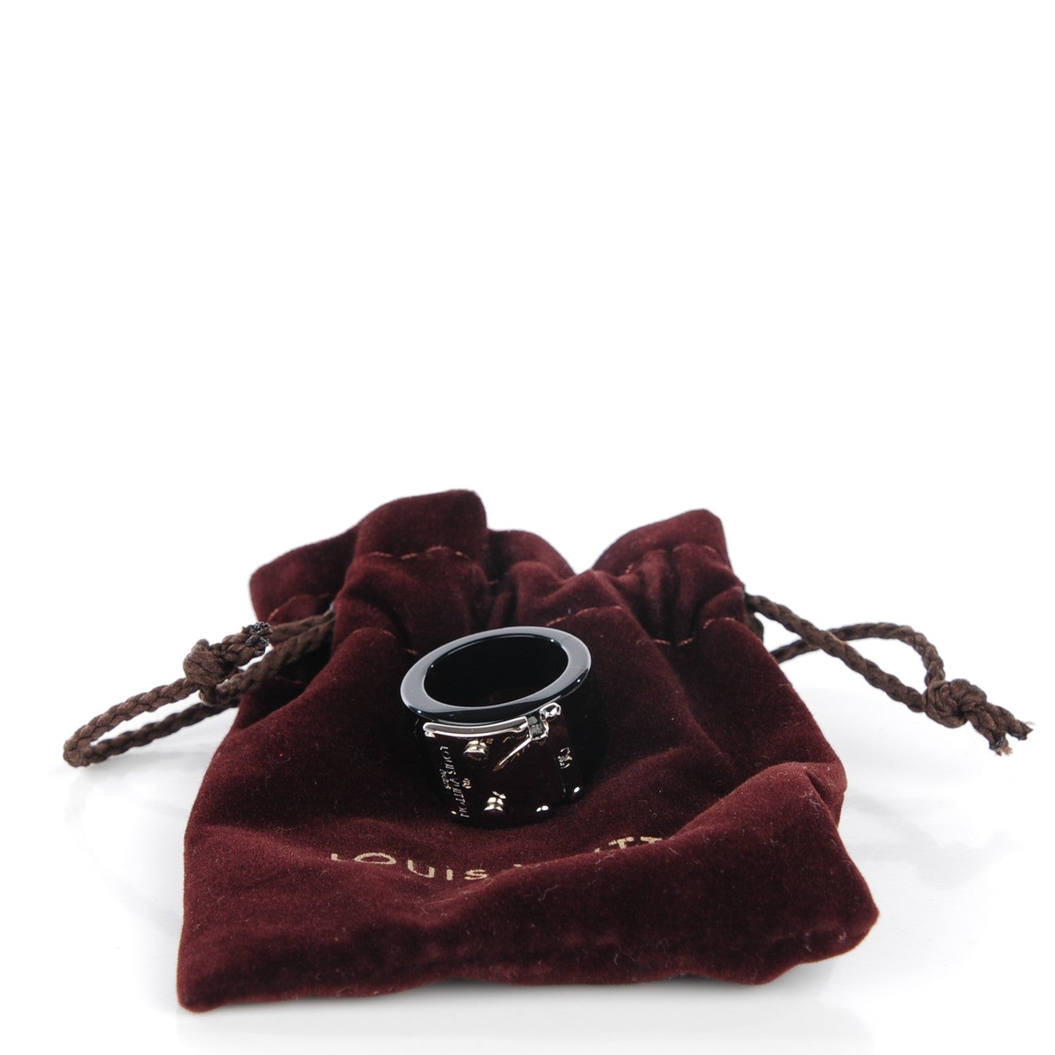 Louis Vuitton Lock Me Ring 6.5 M Black 5 of 5