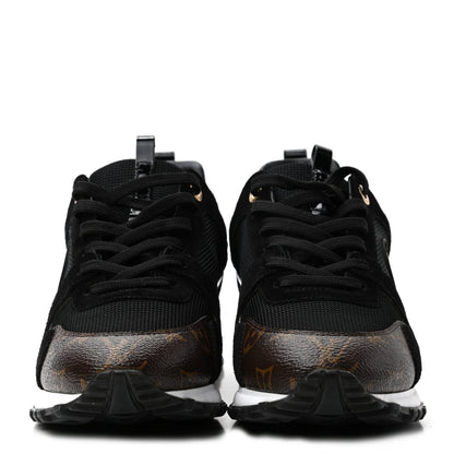 Louis Vuitton Suede Monogram Run Away Sneakers 41 Black 2 of 8