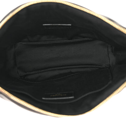 Saint Laurent Lambskin Monogram Medium Sade Puffer Pouch Black 5 of 11