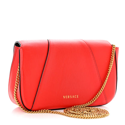 Versace Vitello Virtus Mini Chain Bag Eros Flame Red 3 of 11