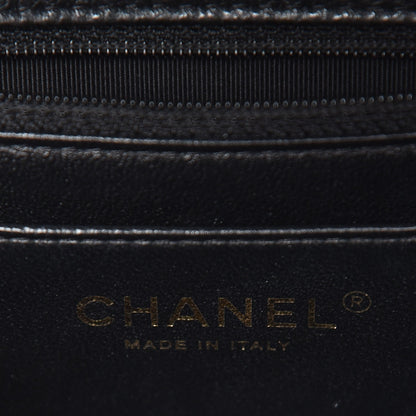 Chanel Caviar Quilted Mini Square Flap Dark Charcoal 6 of 9