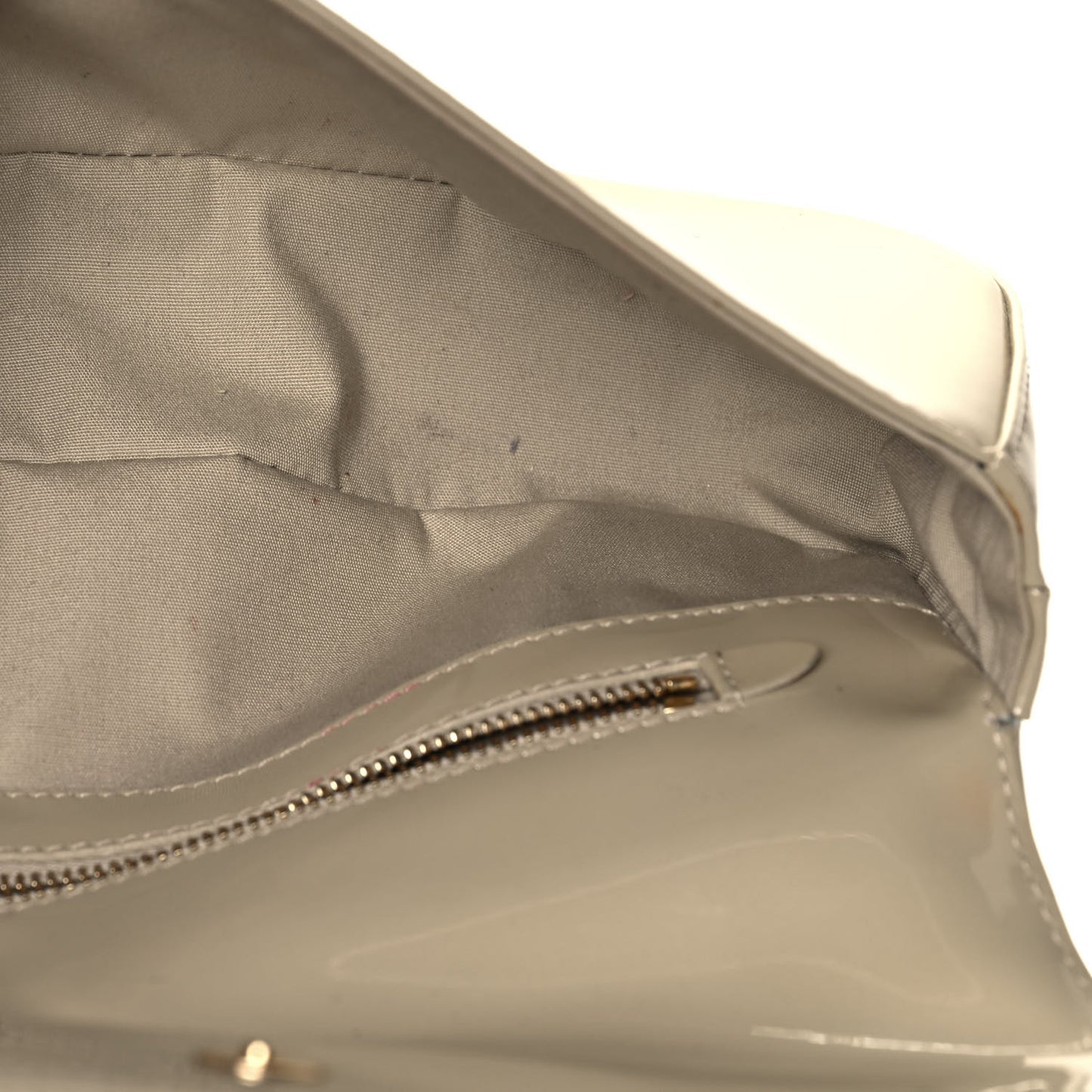 Patent Sobe Clutch Blanc Corail