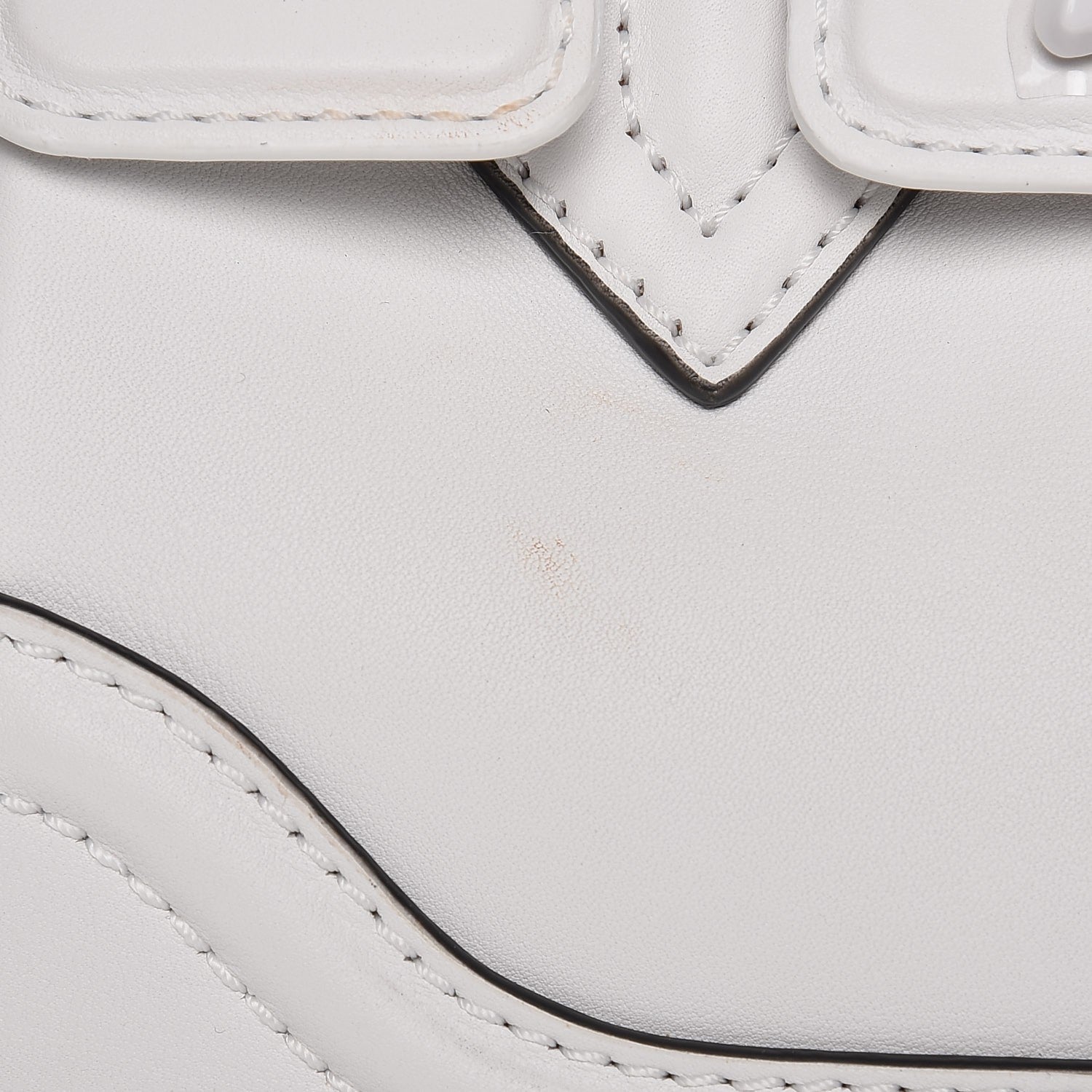 Versace Calfskin Medium Palazzo Empire Bag White 7 of 7
