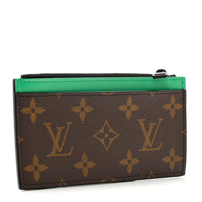 Louis Vuitton Monogram Calfskin Coin Card Holder Minty Green 2 of 6