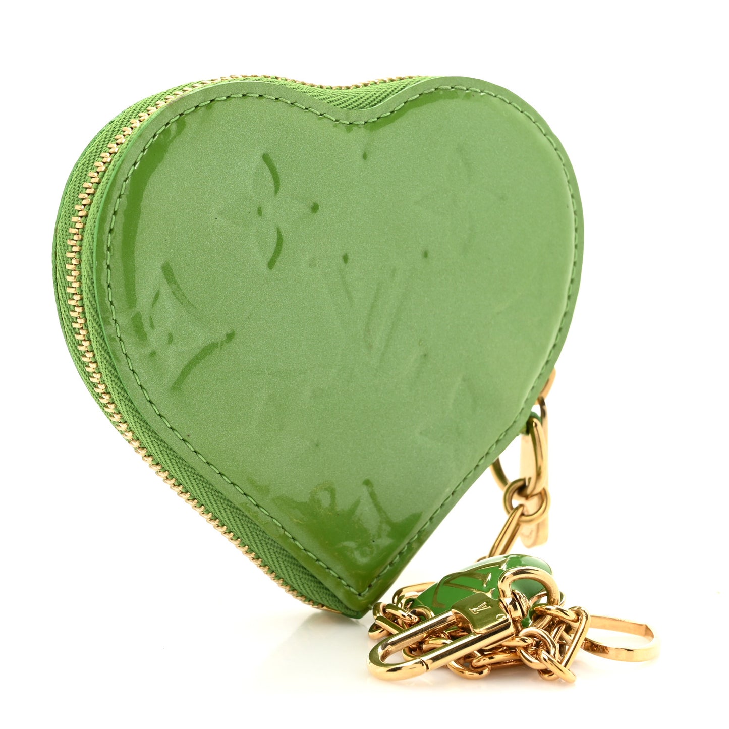 Vernis Heart Coin Purse Vert Tonic