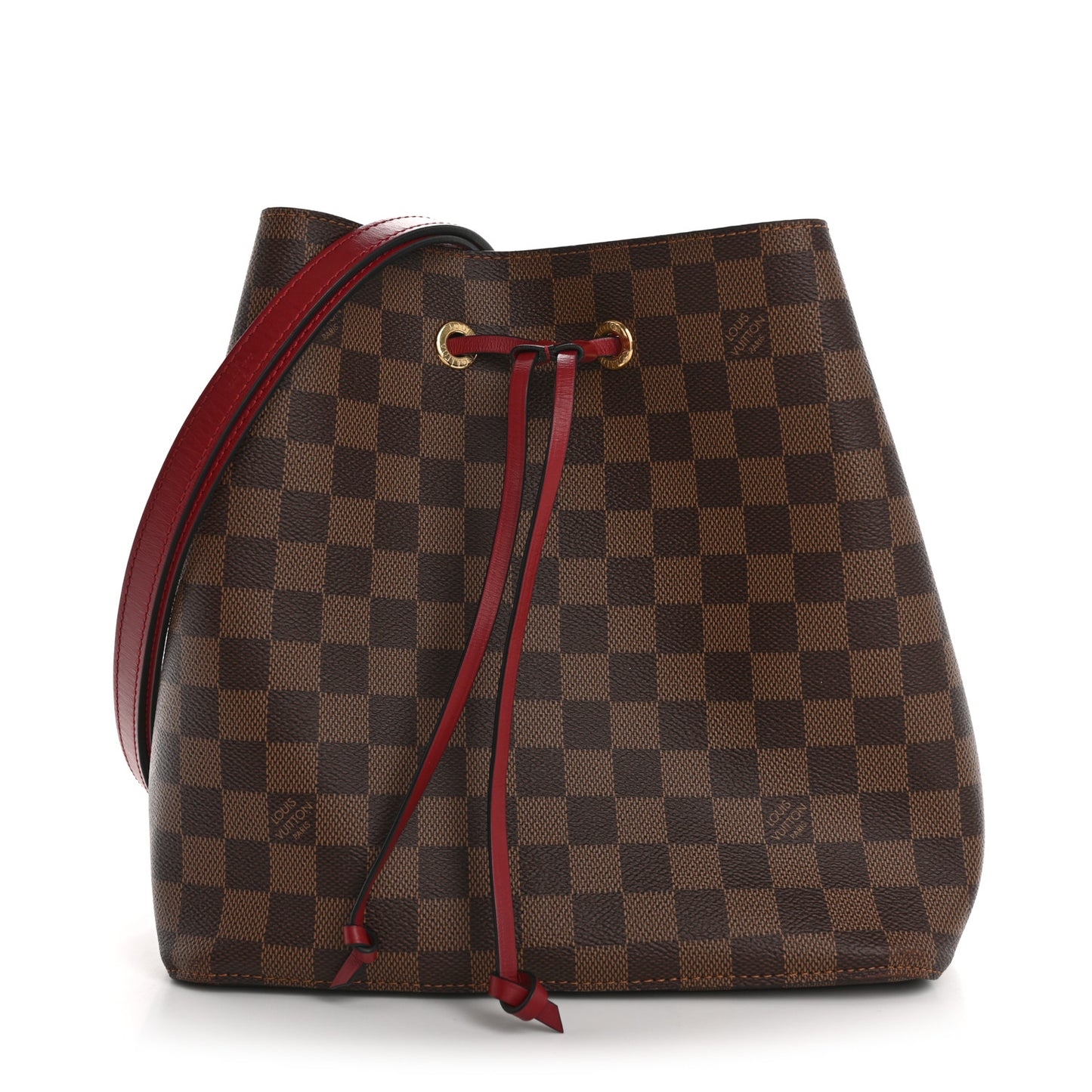 Damier Ebene Neonoe MM Cherry Berry