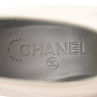 Chanel Metallic Calfskin Ankle Boots 39.5 Gold 7 of 8