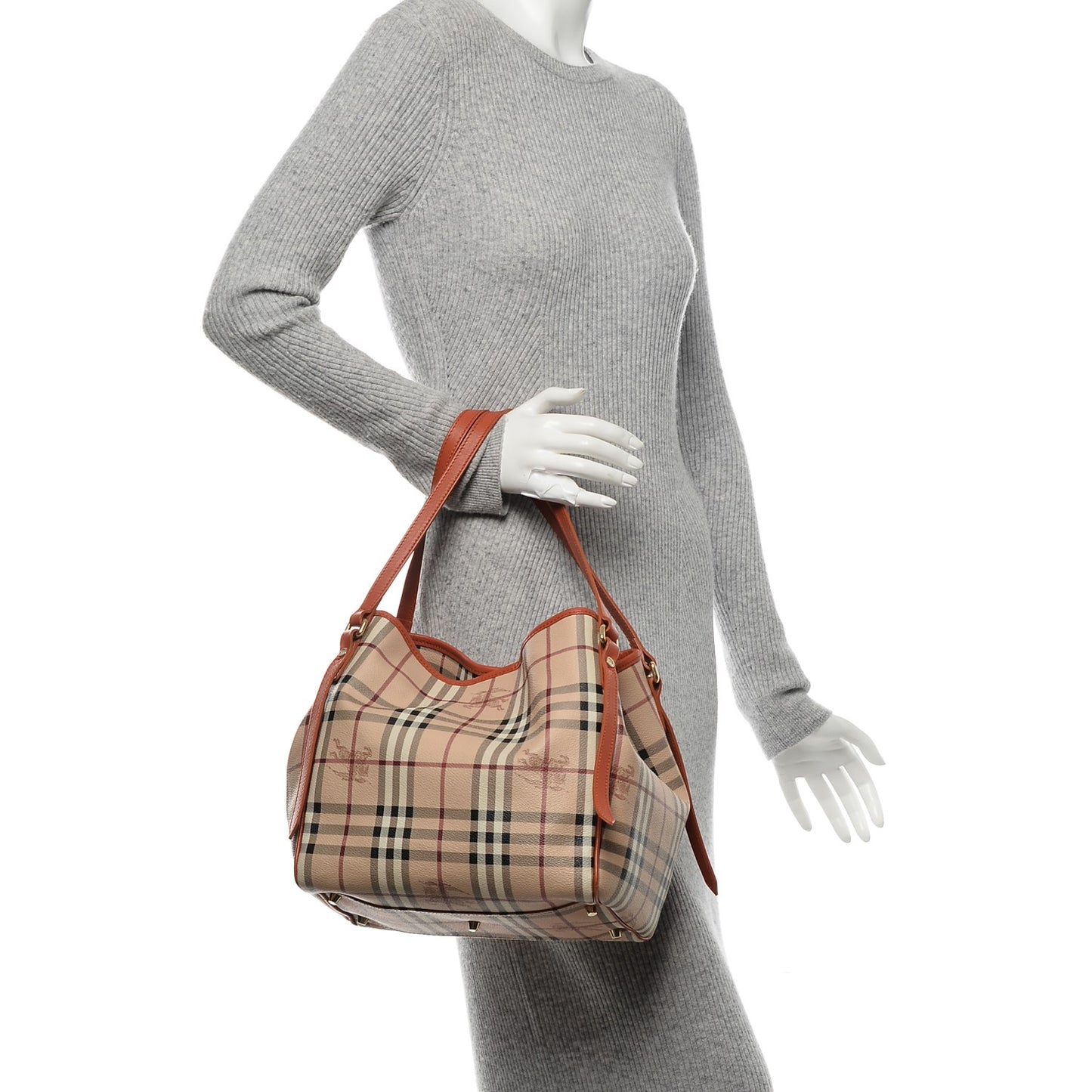 Haymarket Check Small Canterbury Tote Orange