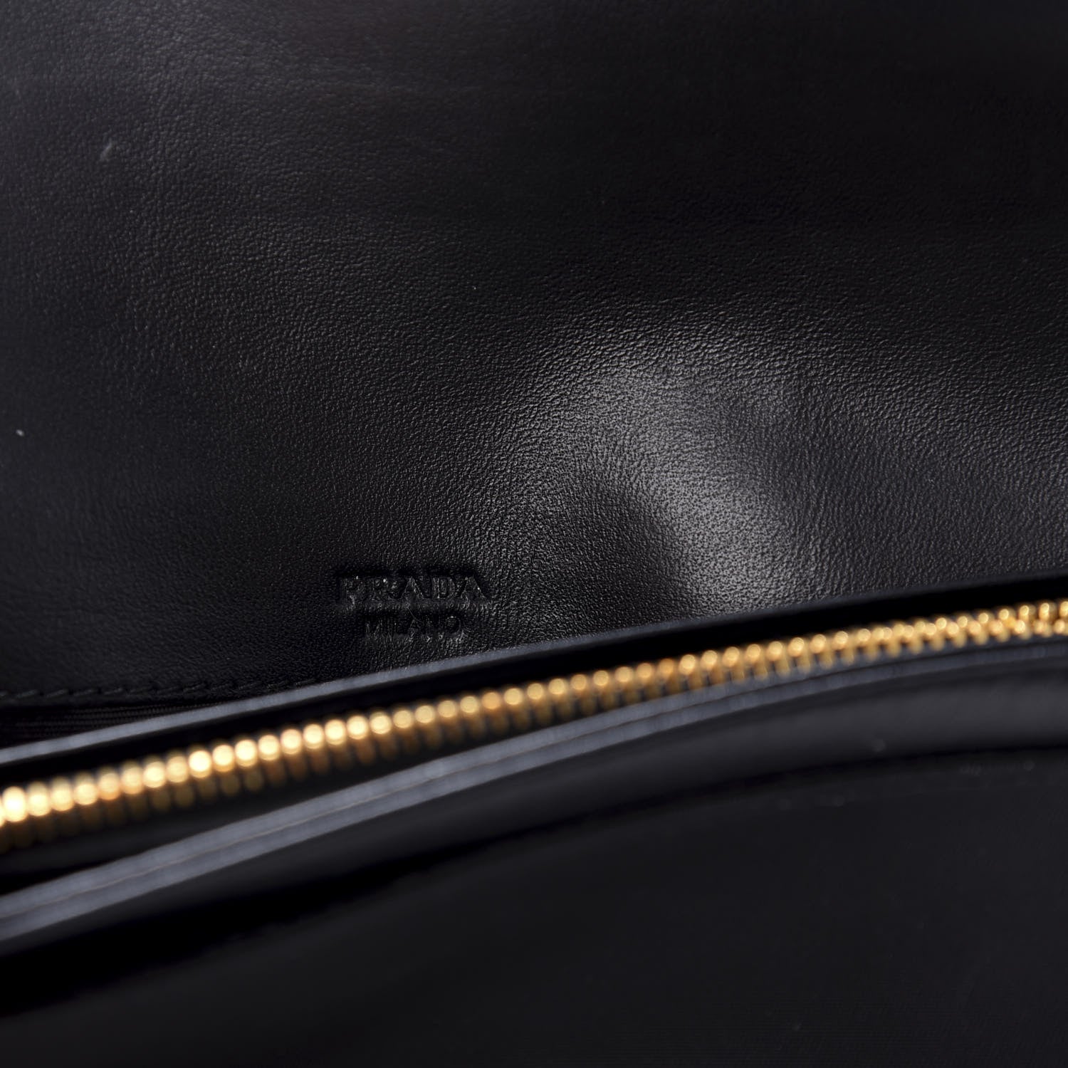 Prada Tessuto Nylon Soft Calf Continental Flap Wallet Black 8 of 8