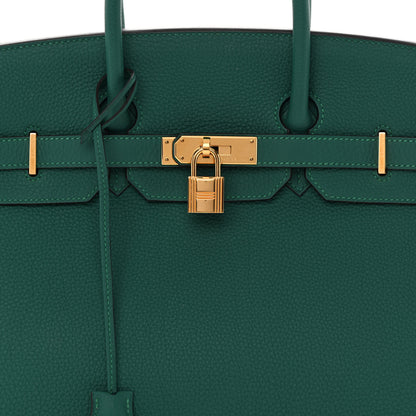 Hermes Togo Birkin 35 Malachite 8 of 14