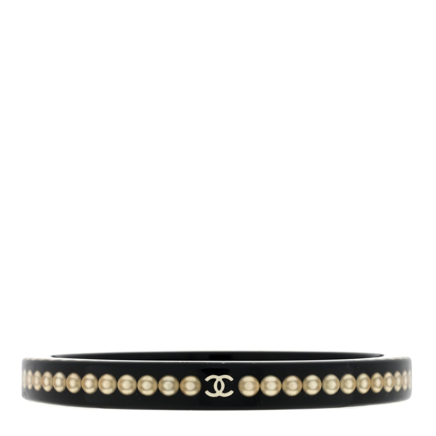 Resin Pearl CC Bangle Black