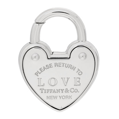 Tiffany Sterling Silver Return to Love Heart Lock Charm 1 of 6