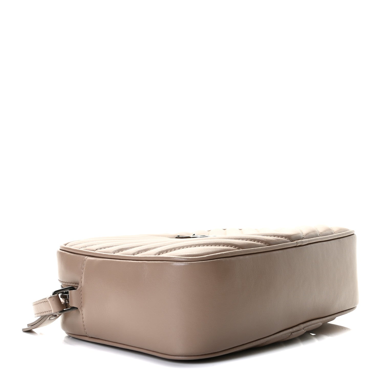 Saint Laurent Calfskin Matelasse Monogram Lou Camera Bag Dark Beige 3 of 9