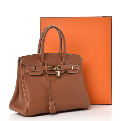 Hermes Togo Birkin 30 Gold 34 of 34