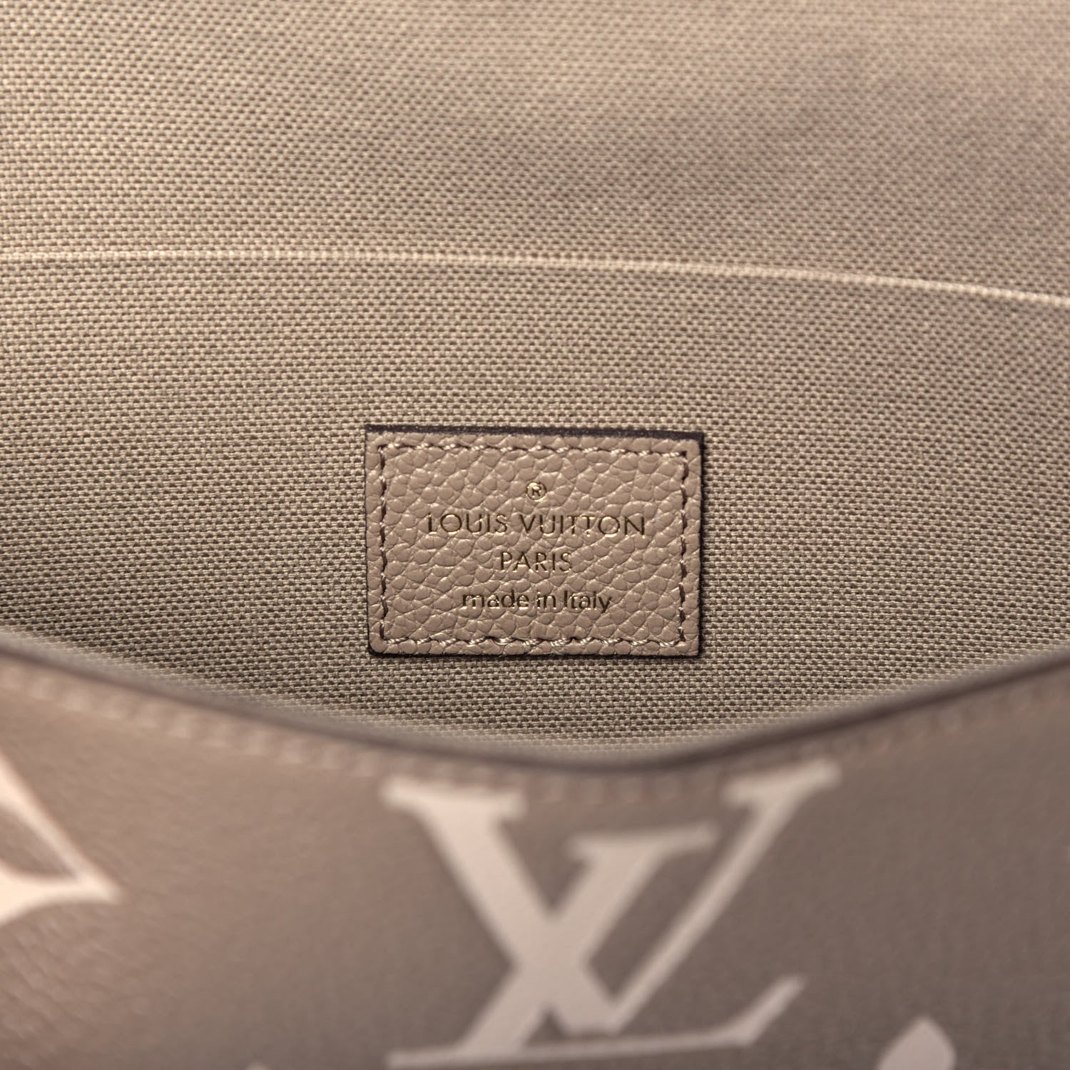 Louis Vuitton Empreinte Monogram Giant Felicie Pochette Tourterelle Creme 14 of 21