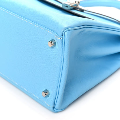 Hermes Epsom Candy Kelly Retourne 32 Celeste Mykonos 9 of 10