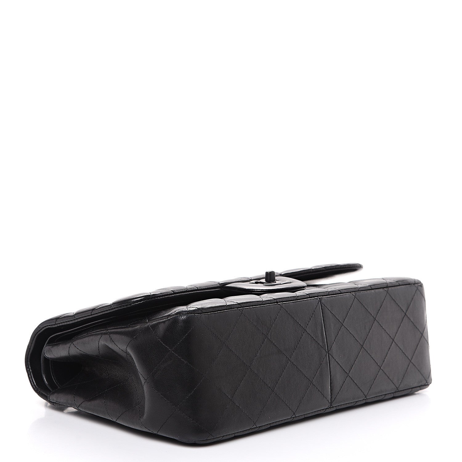 Chanel Lambskin Quilted Jumbo Double Flap So Black 3 of 19