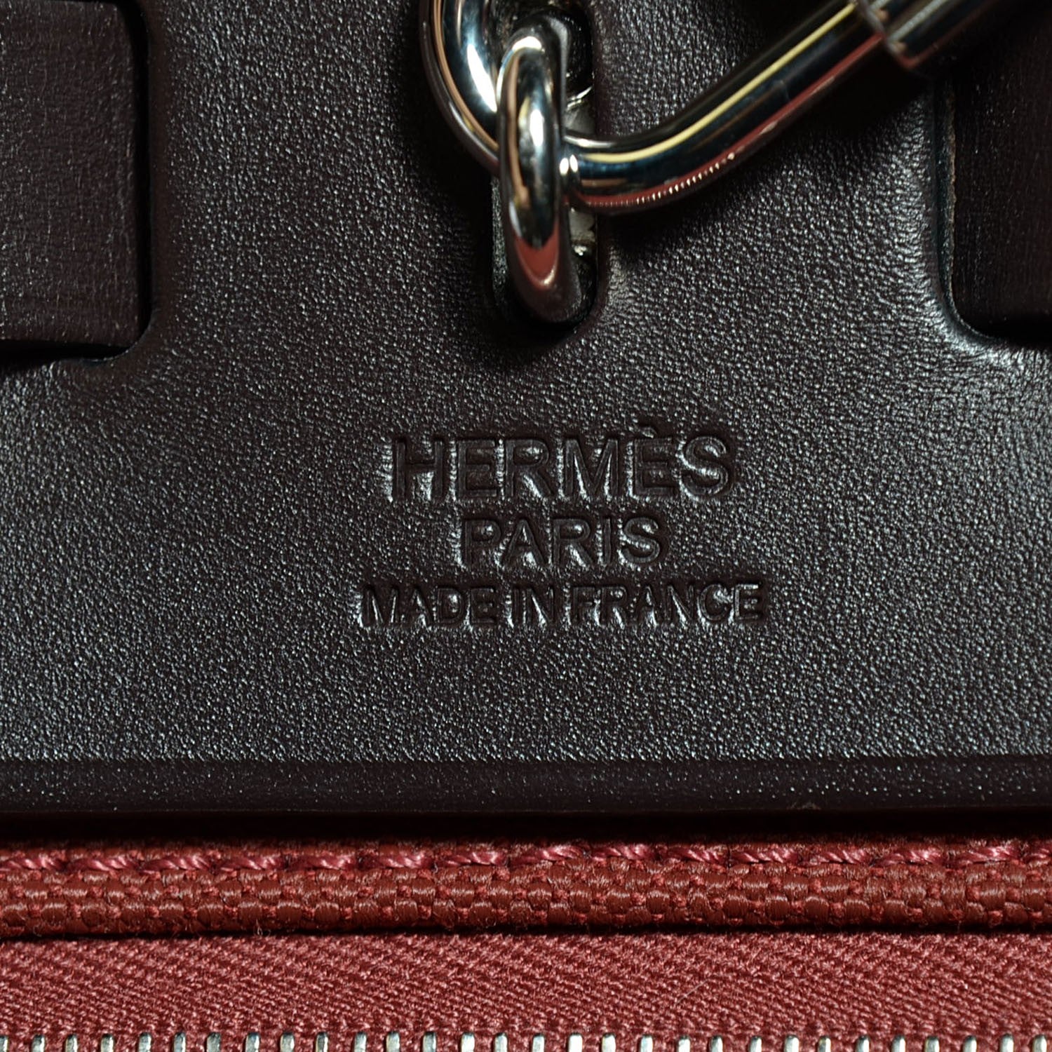 Hermes Toile Vache Hunter Herbag Zip 31 PM Rouge H Ebene 19 of 21