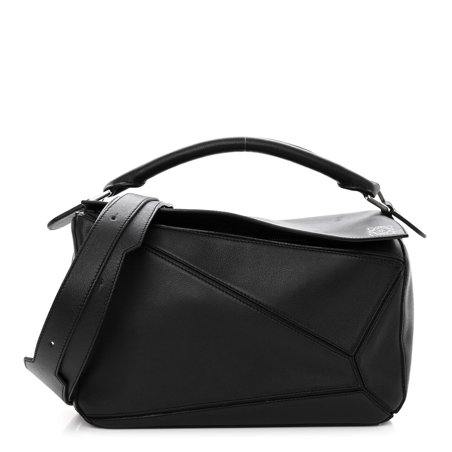 Loewe Calfskin Medium Puzzle Bag Black 1 of 10