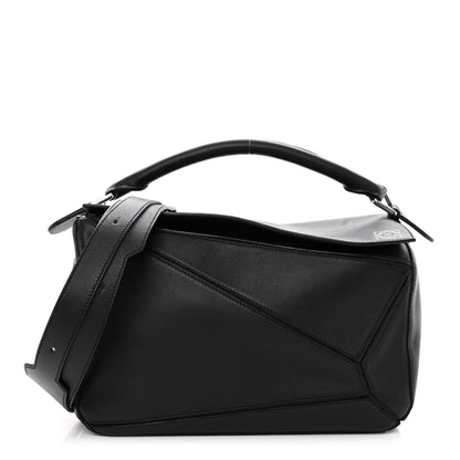Loewe Calfskin Medium Puzzle Bag Black 1 of 10