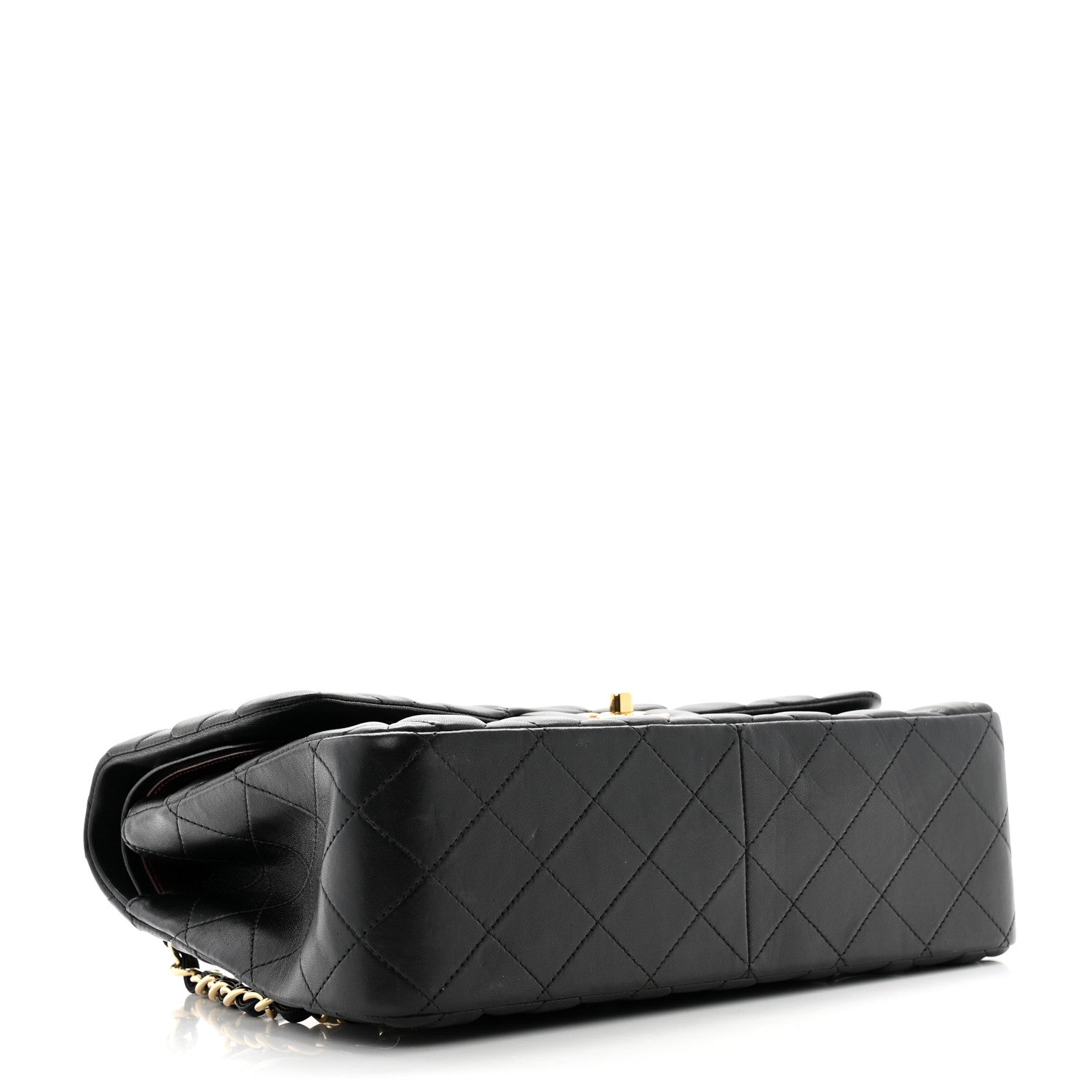 Chanel Lambskin Quilted Jumbo Double Flap Black 4 of 15