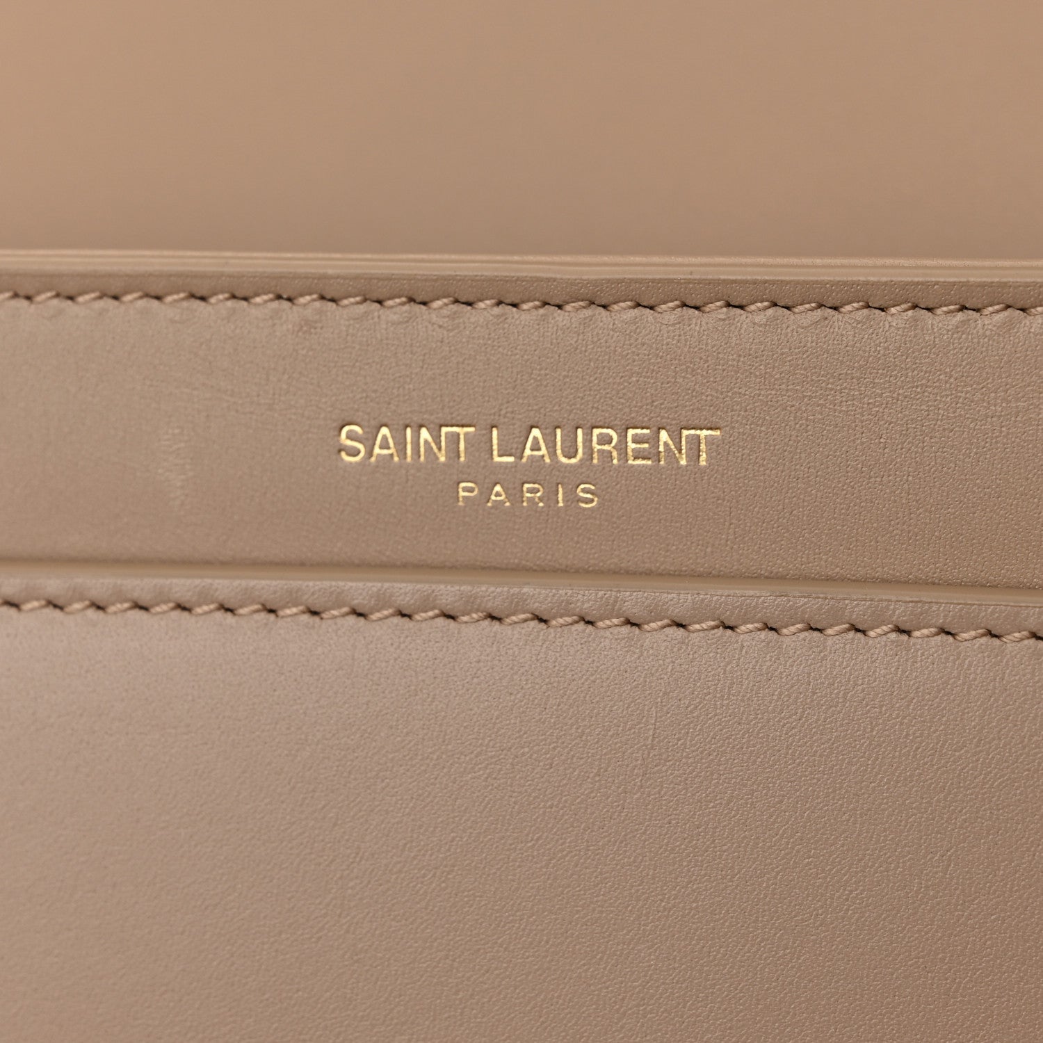 Saint Laurent Smooth Calfskin Le Maillon Satchel Dark Beige 5 of 11